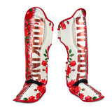 TOP KING TKSGRS "Pro" ROSE MUAY THAI BOXING MMA SHIN GUARD PROTECTOR Synthetic Leather M-XL 2 Colours