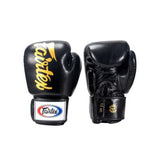 Fairtex BGV19 DELUXE TIGHT-FIT MUAY THAI BOXING GLOVES Leather 8-16 oz 5 Colours