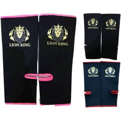 LION KING 0031 MUAY THAI  BOXING MMA ANKLE SUPPORT GUARD M-L 3 Colours