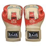 RAJA RBGP-C22 MUAY THAI BOXING GLOVES Cooltex PU Leather Kids  6 oz Iron Man