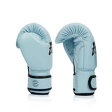 Fairtex BGV20  MUAY THAI BOXING GLOVES Leather BABY BLUE 8-16 oz