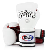 Fairtex BGV9 Mexican Style PRO TRAINING MUAY THAI BOXING GLOVES 8-14 oz White Red