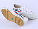 FEIYUE TOPONE CLASSIC Kampfkunst-/Kung-Fu-/Wushu-/Tai-Chi-/Parkour-/Trainingsschuhe, Größe 28–47, Unisex, für Kinder, Jugendliche und Erwachsene, Weiß/Schwarz (Einzelhandel oder Großhandel)
