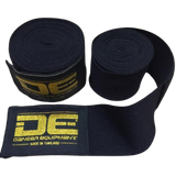 DANGER EQUIPMENT 1806 MUAY THAI BOXING HANDWRAPS ELASTIC 100% cotton 3.5m Black