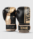 VENUM-03805-126 SHIELD PRO BOXING GLOVES VERLCRO NAPPA LEATHER 10-12 OZ Black Gold