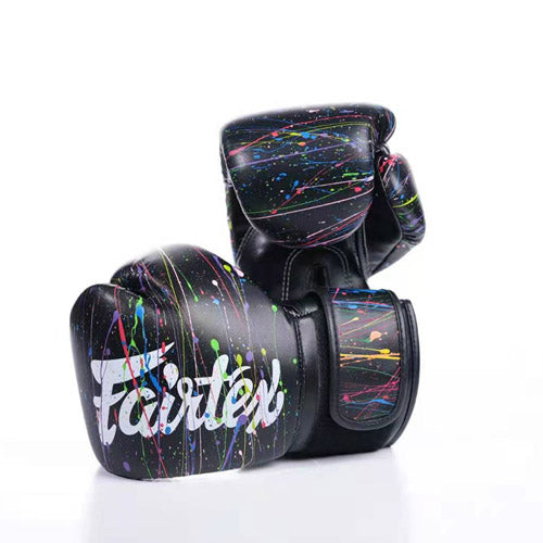 Fairtex BGV14 PAINTER MUAY THAI BOXING GLOVES 8-16 oz Black – AAGsport