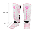 RAJA MUAY THAI BOXING MMA SPARRING PROTECTIVE GEAR SET JUNIOR Size S / M Hello Kitty Free Storage Bag