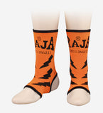 RAJA RAG-6 MUAY THAI  BOXING MMA ANKLE SUPPORT GUARD SIZE FREE Orange