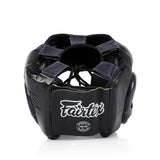 FAIRTEX DIAGONAL VISION HG13 Lace-Up SPARRING HEADGEAR HEAD GUARD PROTECTOR M-XL Black Blue