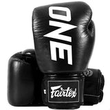 Fairtex BGV1 ONE Championship MUAY THAI BOXING GLOVES Leather 8-16 oz 4 Colours