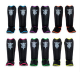 TOP KING TKSGRB MUAY THAI BOXING MMA SHIN GUARD PROTECTOR Superfine Fiber M-XL Black Pink