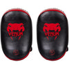 VENUM-03061-100 MUAY THAI BOXING MMA KICK PADS Leather Black Red