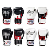 Fairtex BGV1-3T “Tight-Fit” Design MUAY THAI BOXING GLOVES 8-14 oz Black White Red