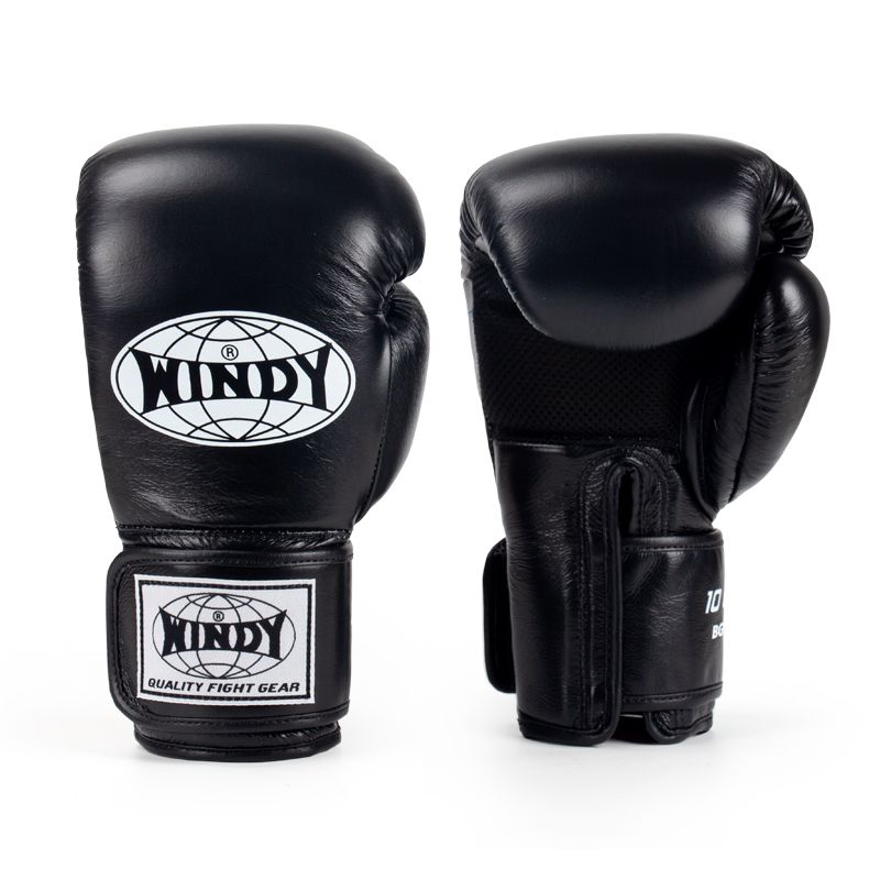 WINDY BGN CLIMACOOL MUAY THAI BOXHANDSCHUHE Rindsleder 8-14 oz Schwarz – AAGsport