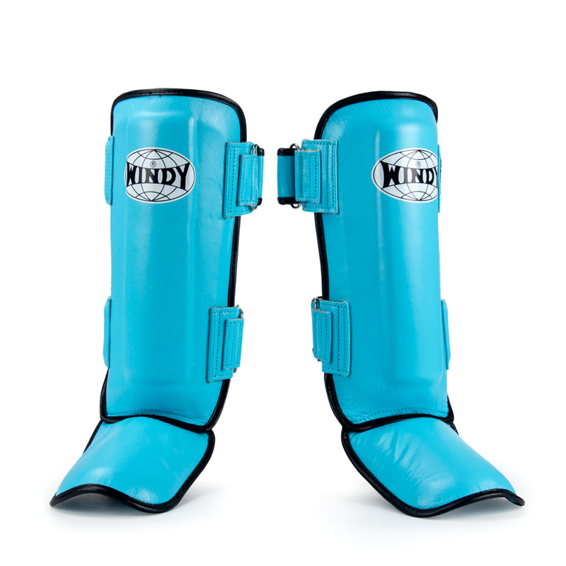 WINDY LPL1 MUAY THAI BOXING MMA SPARRING SHIN GUARD PROTECTOR Leather