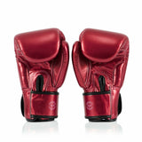 Fairtex BGV22 Metallic MUAY THAI BOXING GLOVES 8-16 oz Metallic Red