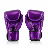 Fairtex BGV22 Metallic MUAY THAI BOXING GLOVES 8-16 oz Metallic Purple