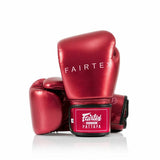 Fairtex BGV22 Metallic MUAY THAI BOXING GLOVES 8-16 oz Metallic Red