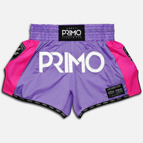 Primo Muay Thai Boxing Shorts Super Nylon S-XXL Purple Rain