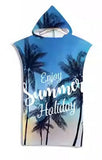 Adult Hooded Beach Towel Surf Ponchos 110 x 75 cm Vary Colours