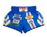 YOKKAO FIRST AT THE RACE CARBONFIT MUAY THAI MMA BOXING Shorts S-XXL Blue