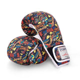 TOP KING X PUCK MUAY THAI BOXING GLOVES 8-16 oz BLACK
