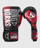 Ringhorns Charger Camo BOXING GLOVES 8-16 oz Black Red