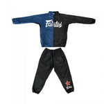 Fairtex VS5 Sauna Suit Vinyl Sweatsuit M-XL (SET) Black Blue
