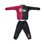 Fairtex VS5 Sauna Suit Vinyl Sweatsuit M-XL (SET) Black Maroon