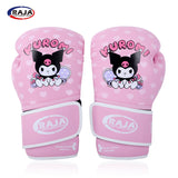 RAJA MUAY THAI BOXHANDSCHUHE Atmungsaktive Mesh-Handfläche Cooltex PU-Leder Kinder 6 oz Hello Kitty 2