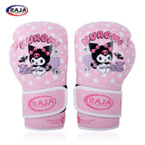 RAJA MUAY THAI BOXING GLOVES 100II Cooltex PU Leather Size 6-10 oz Kuromi 3