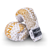 TOP KING WHITE KANOK-02 MUAY THAI BOXING GLOVES 8-16 oz