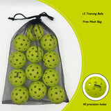ZOUL 'All In Pickleball' Pickleball Outdoor Training Balls 6/12/20 pcs Green