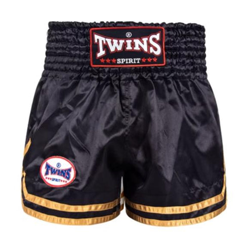 Twins Spirit 137 MUAY THAI MMA BOXING Shorts XS-XL Black