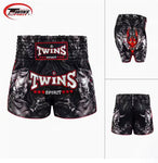 Twins Spirit 178 MUAY THAI MMA BOXING Shorts S-XXL Black