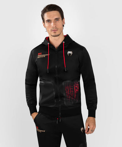 UFC Venum Performance Institute 2.0 Men’s Zip Hoodie Size M Black Red