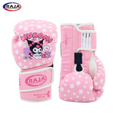 RAJA MUAY THAI BOXING GLOVES Breathable Extra Protection Cooltex PU Leather Kids Size 6 / 6plus oz Kuromi