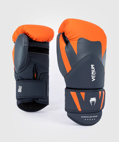 VENUM Challenger 4.0 BOXING GLOVES 8-16 OZ Orange Navy Blue