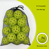 ZOUL 'All In Pickleball' Pickleball Outdoor Training Balls 6/12/20 pcs Green