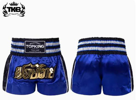 Top King TKTBS-214 Muay Thai Boxing Shorts S-XL Blue