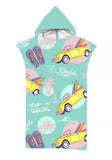 Adult Hooded Beach Towel Surf Ponchos 110 x 75 cm Vary Colours