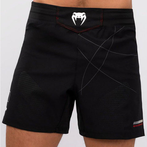 Venum-05525-100 Tactical XT MMA Fight Shorts Size S/M Black Fire Red
