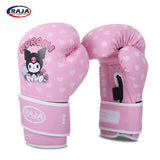 RAJA MUAY THAI BOXHANDSCHUHE Atmungsaktive Mesh-Handfläche Cooltex PU-Leder Kinder 6 oz Hello Kitty 2