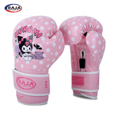 RAJA MUAY THAI BOXING GLOVES 100II Cooltex PU Leather Size 6-10 oz Kuromi 3