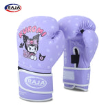 RAJA MUAY THAI BOXHANDSCHUHE Atmungsaktive Mesh-Handfläche Cooltex PU-Leder Kinder 6 oz Hello Kitty 2