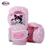 RAJA MUAY THAI BOXING GLOVES 100II Cooltex PU Leather Size 6-10 oz Kuromi 3