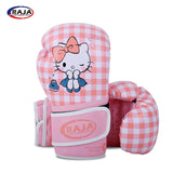 RAJA MUAY THAI BOXHANDSCHUHE Atmungsaktive Mesh-Handfläche Cooltex PU-Leder Kinder 6 oz Hello Kitty 2