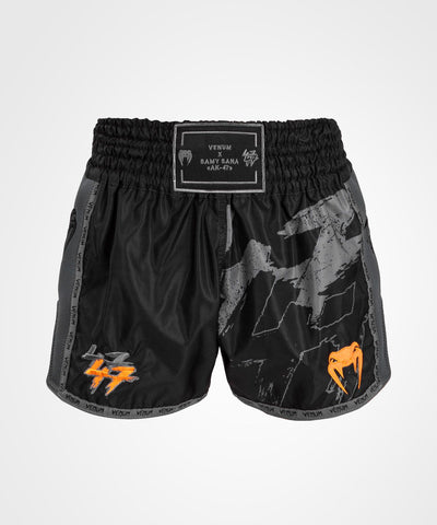 VENUM-05028-112 S47 MUAY THAI BOXING Shorts XS-XXL Black Orange