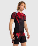 Venum-05176-100 Adrenaline Men’s Short-Sleeve Rashguard Compression T-shirt M-L Red