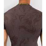 UFC Fusion by Venum Fight Week Men's Performance Short Sleeve Rashguard M-XL Earthen Brown